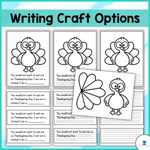 Turkey Disguise Writing Craft - Thanksgiving Activity - Etsy