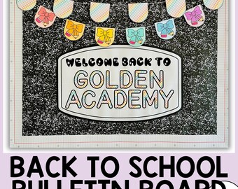 Kit de tableau d'affichage pastel pour la rentrée scolaire : décoration de la salle de classe