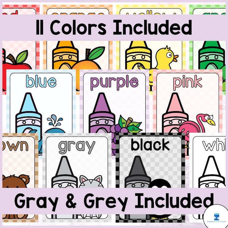 Color Posters | Pastel Prep Classroom Decor | Color Word Display ...