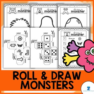 Roll & Draw Monsters Drawing Game