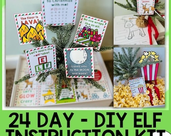 Printable Christmas Elf Activity Kit: 24 Days of Shenanigans (DIY)