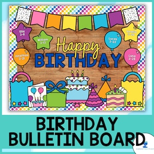 Birthday Bulletin Board Complete Set | Borders, Banners, and More