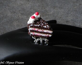 Ring Fimo Black Forest cake