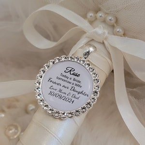 Blumenstrauß Charme, Hochzeit Charme für Bräute. Anhänger Geschenk.