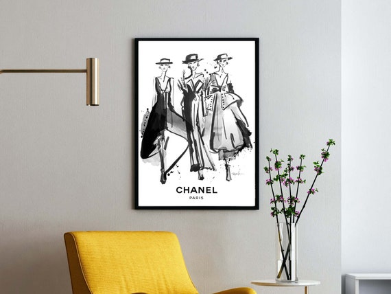 Luxury Canvas Art Inspired by Chanel
