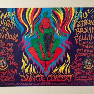 ZACHARY RICHARDS, Broun Felinis at Maritime Hall in SF., 1996 Family Dog Poster