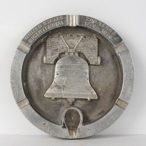 1976 USA Bicentennial Ashtray, International Union Of Aluminum Workers, 9&quot; Dia.