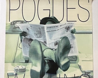 Original 1993 POGUES "Waiting For Herb" Music Promo Poster 33" x 22"