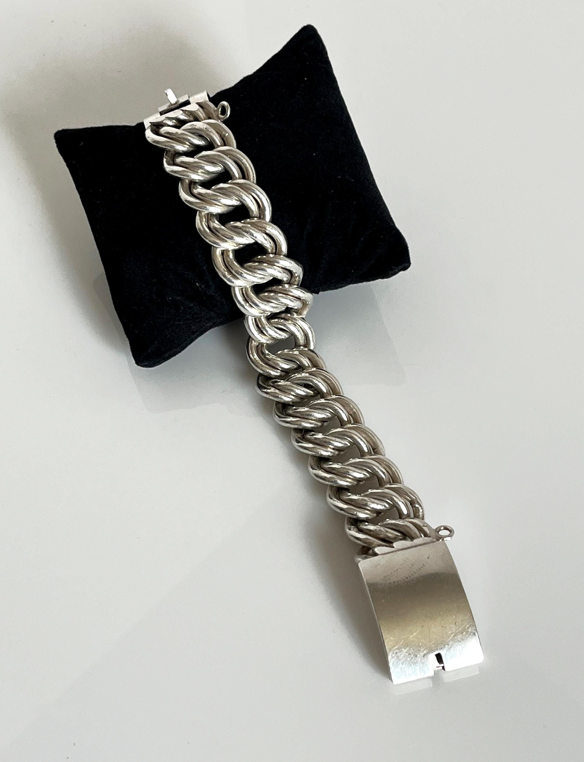 Sterling Silver Mexican Id Bracelet - Etsy