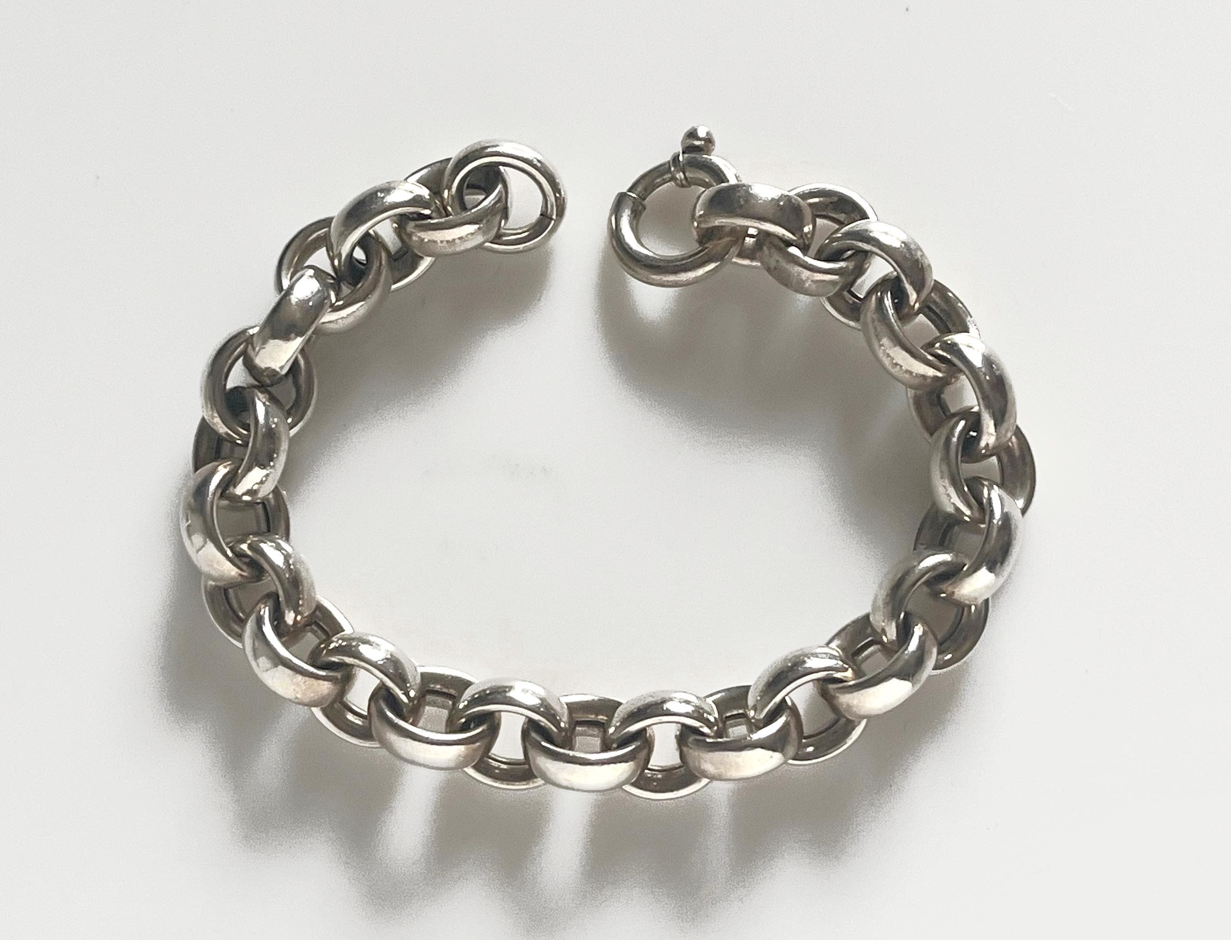 Silver 925 Vintage Italian Bracelet - Etsy Australia