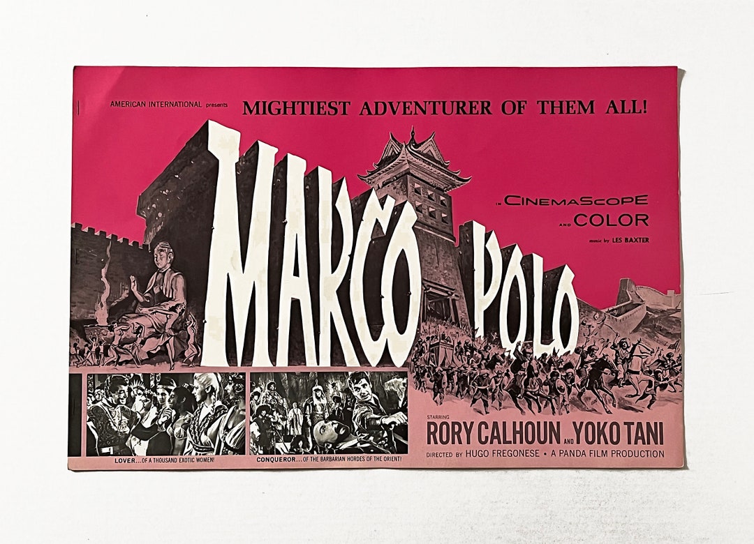 RARE Original 1962 MARCO POLO Movie Oversize 9 Page Press Etsy