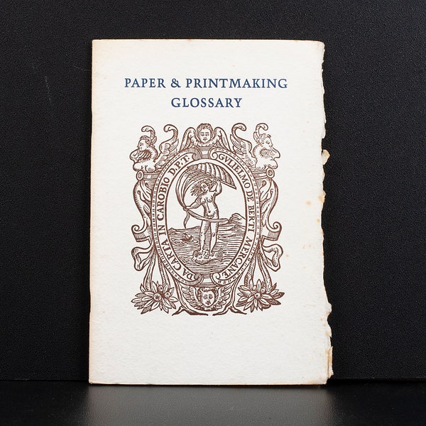 Paper & Printmaking Glossery - Leonard Schlosser-Kenneth Tyler, 16 Pages