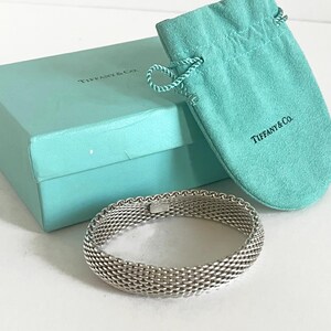 Tiffanys sterling mesh bracelet vintage - Etsy 日本