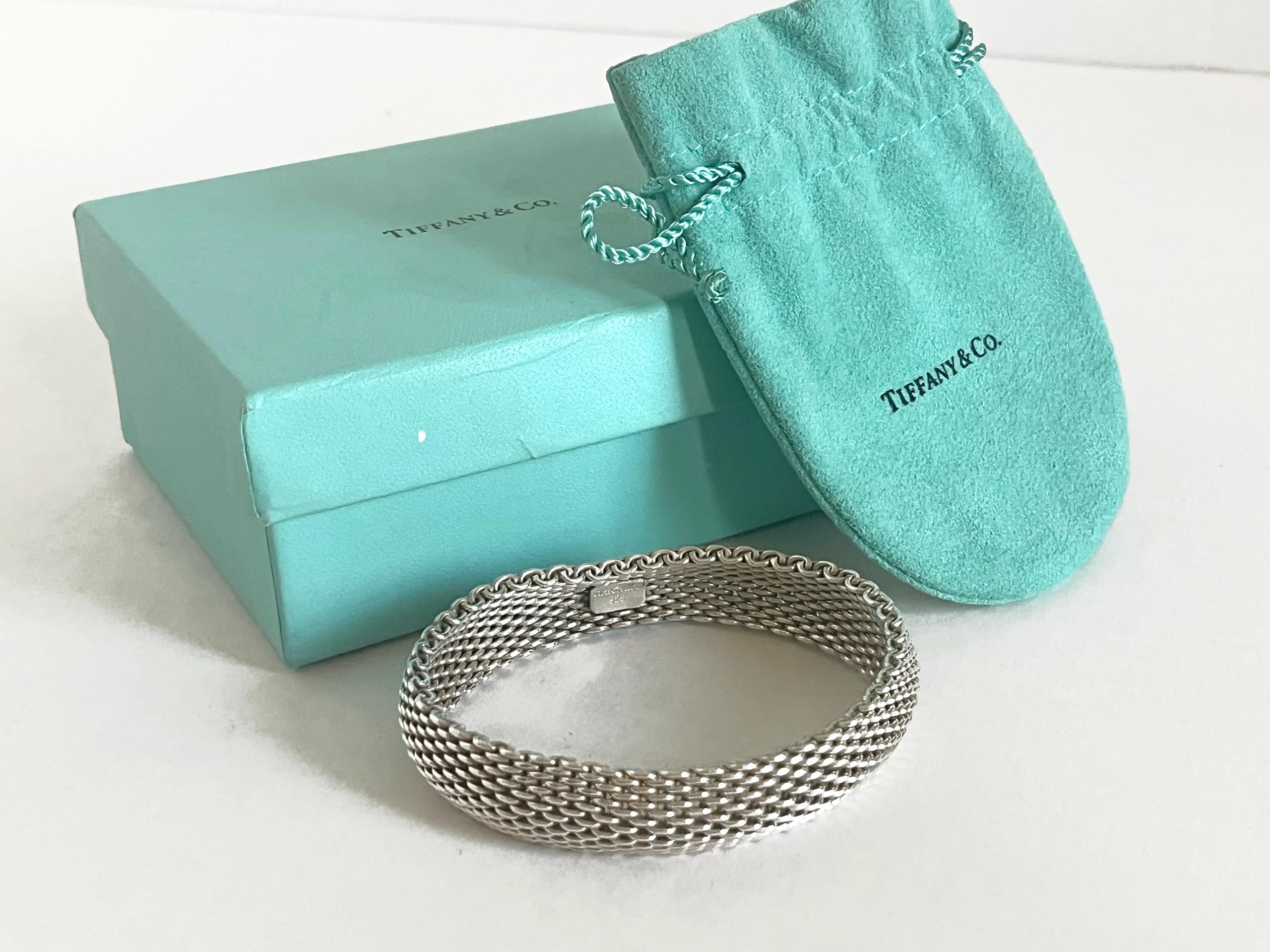 Tiffanys sterling mesh bracelet vintage - Etsy 日本