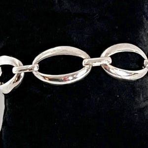Vintage MILOR ITALY 925 sterlingzilveren schakelarmband. 8&quot; lang, 21,6 gram