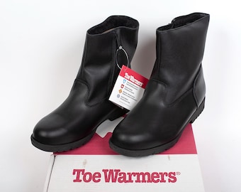 New Men's Black TOE WARMERS SZ 11. 2W Boots New In Box W/Tags - TO3887 Waterproof