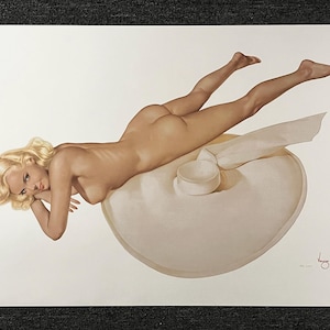 Litografía de Alberto Vargas "Bruja de Arena", edición limitada de lujo