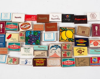 39 Vintage Casino, Hotel, Restaurant, JAL Matchboxes, More, Most Completely Full