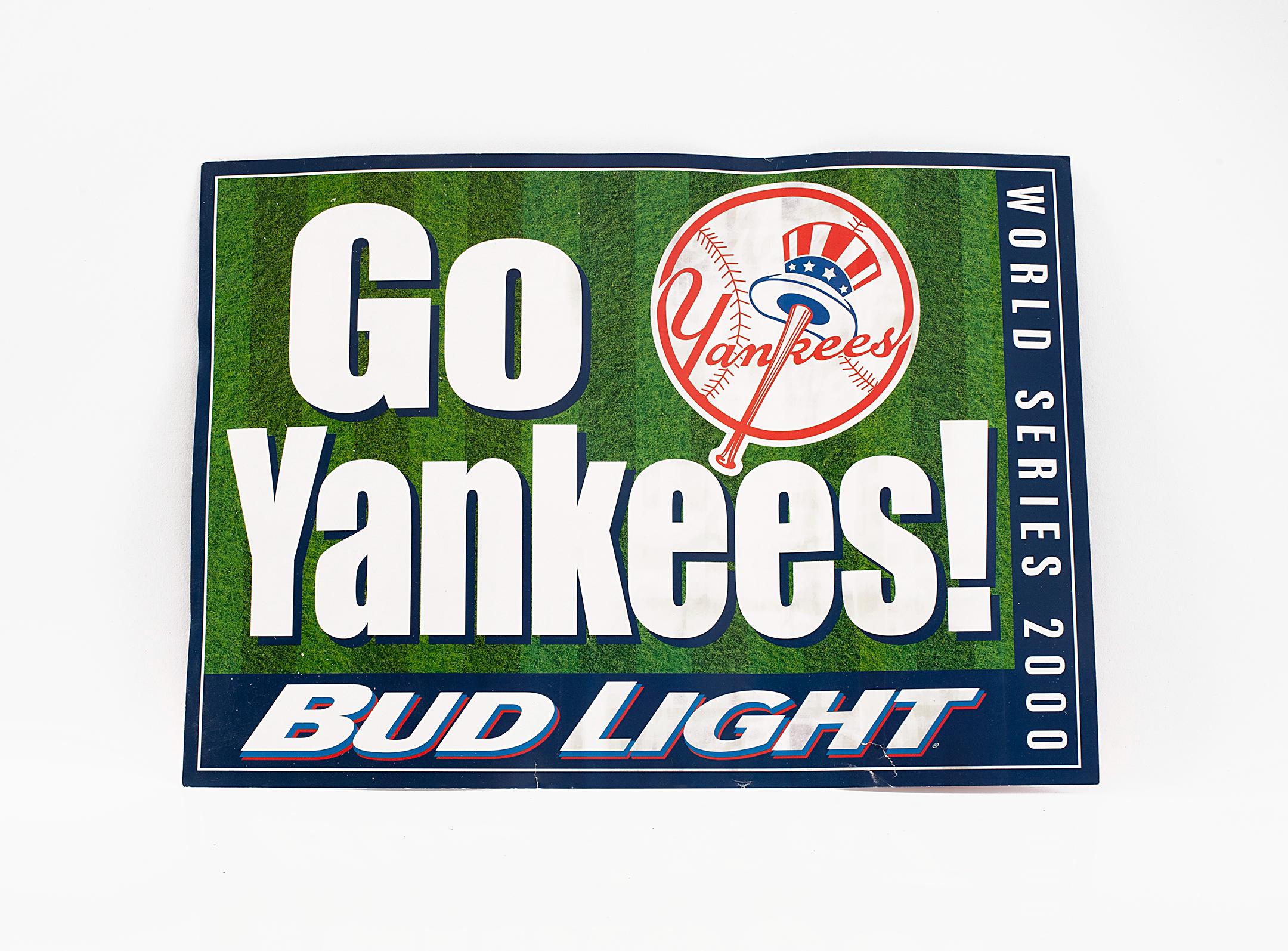 2000 Subway Series Yankees Mets World Series Poster, 2 Sided 19"