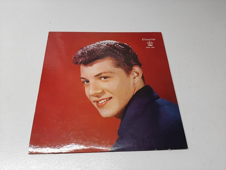 Ex Condition Frankie Avalon Swinging en un Rainbow Chancellor Record Album raro folleto & póster menta chlx5004 imagen 2