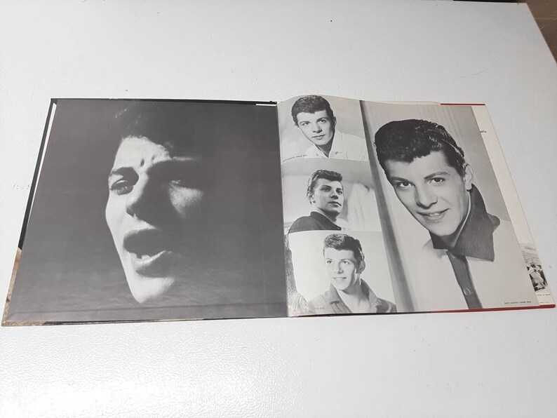 Ex Condition Frankie Avalon Swinging en un Rainbow Chancellor Record Album raro folleto & póster menta chlx5004 imagen 5