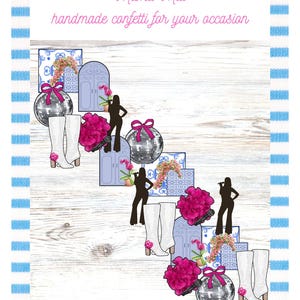 Handmade Confetti for your Occasion Mama Mia Bachelorette