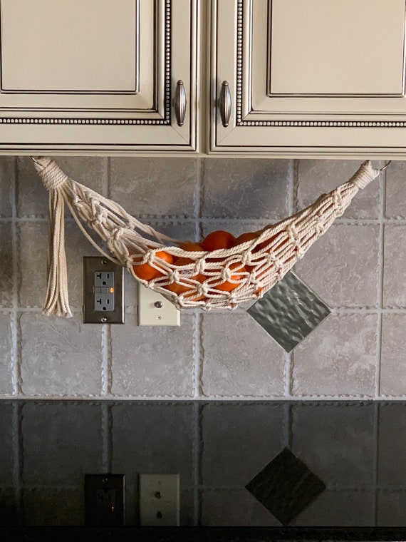 Handmade Macrame Fruit Hammock / Macrame Veggie Hammock / Etsy