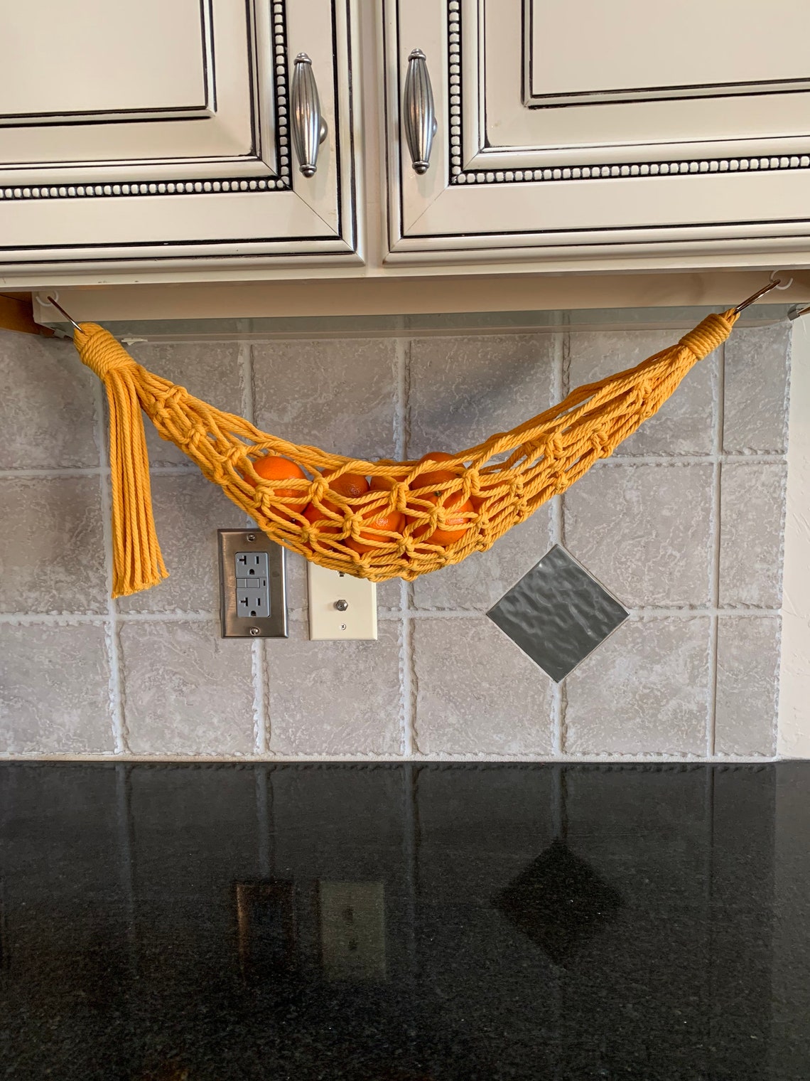 Macrame Fruit Hammock / Hanging Fruit Basket / Under Etsy