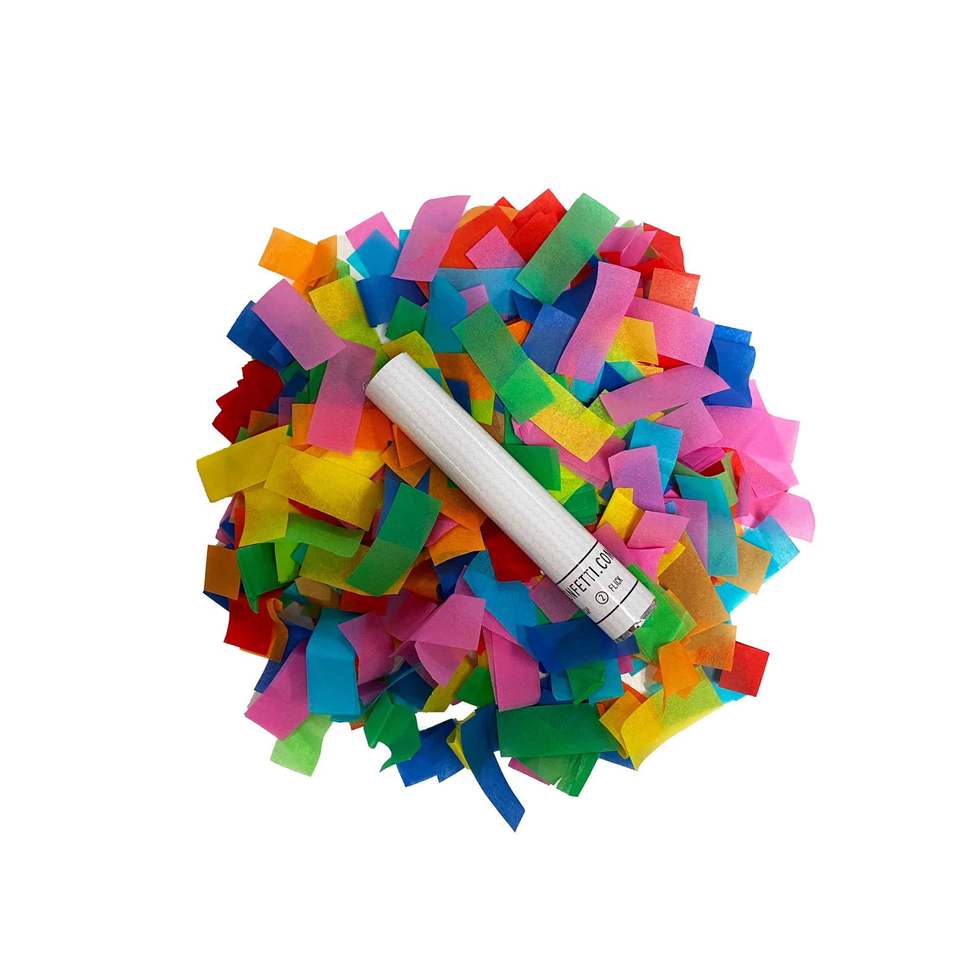 White Rice Paper Flick Stick - Water Soluble Confetti