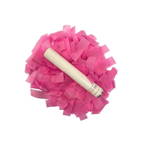 Pink Tissue Paper Confetti Flick Stick - 6&quot; (Pack of 8) - Ultimate Confetti