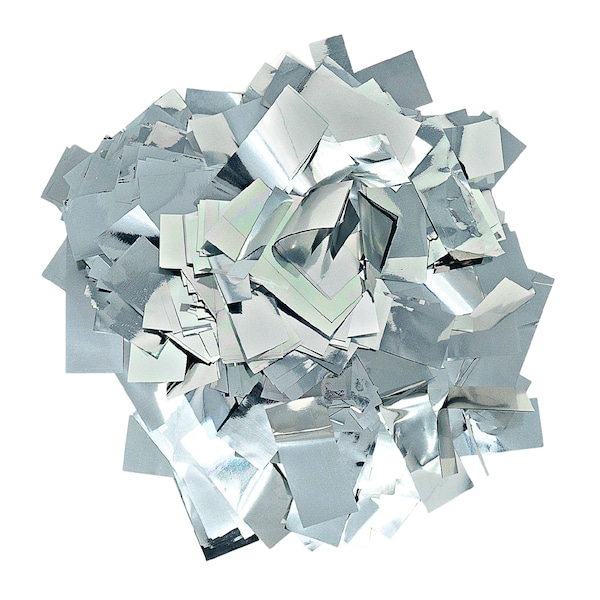 Silver Metallic Confetti (1lb)