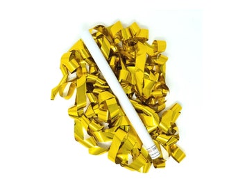 Gold Metallic Foil Streamer Flick Stick - 14" (Pack of 8) - Ultimate Confetti