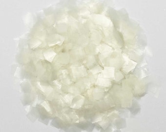 White Rice Paper Miniature Confetti - Squares - Water Soluble (1lb) - Ultimate Confetti