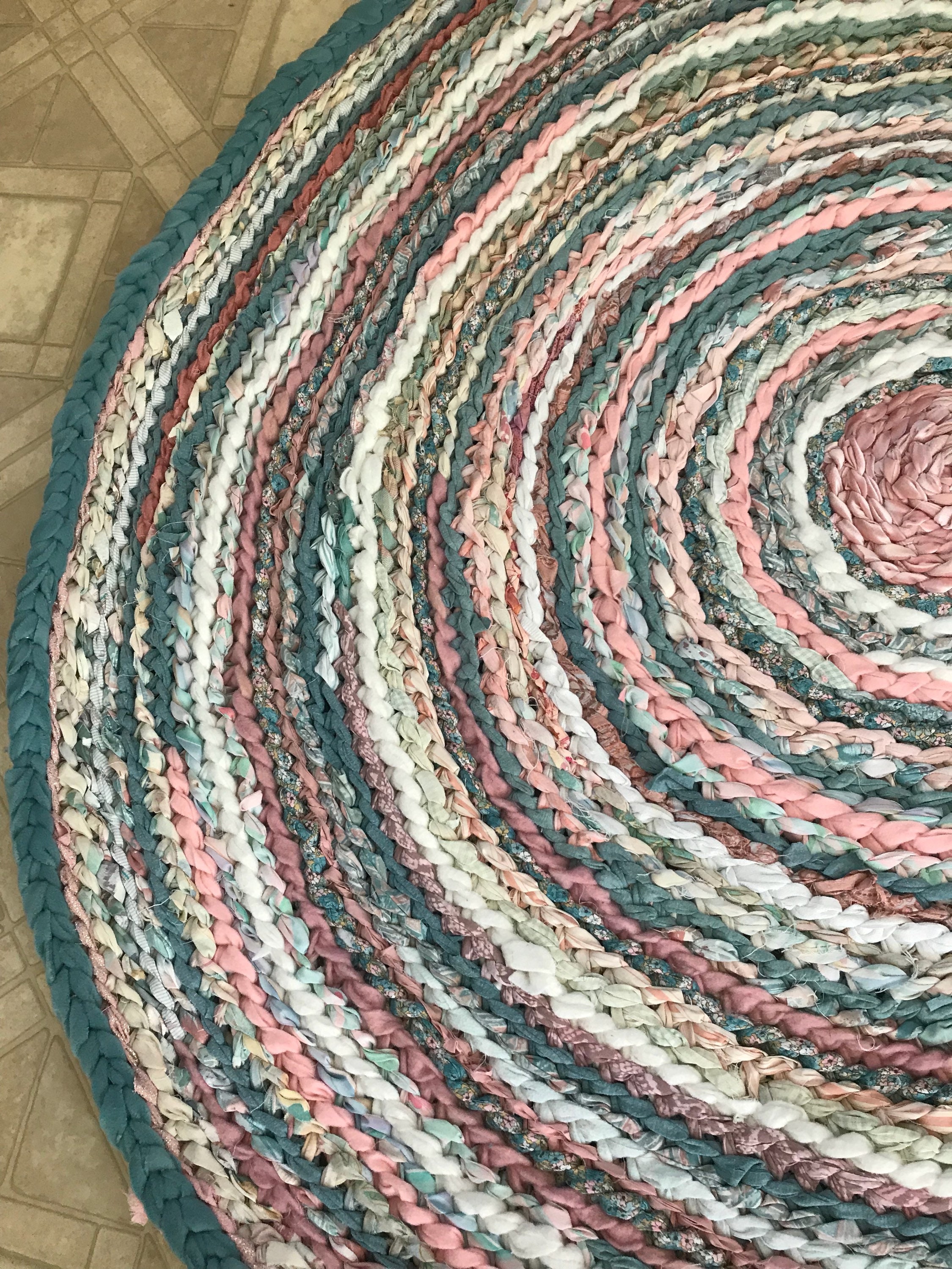 Peachy Rustic Rug PRICE DROP Peachy Beachy Blush Rag Rug - Etsy