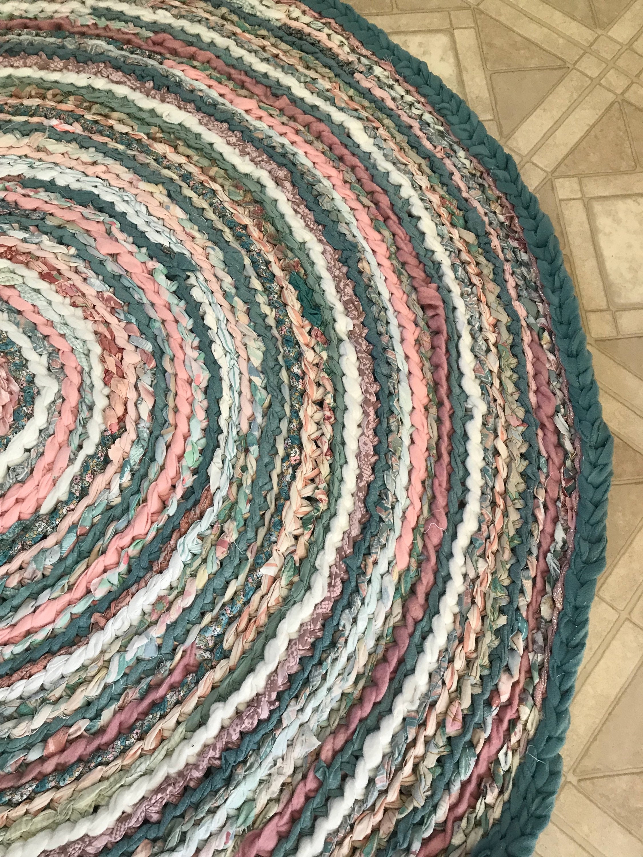 Peachy Rustic Rug PRICE DROP Peachy Beachy Blush Rag Rug - Etsy