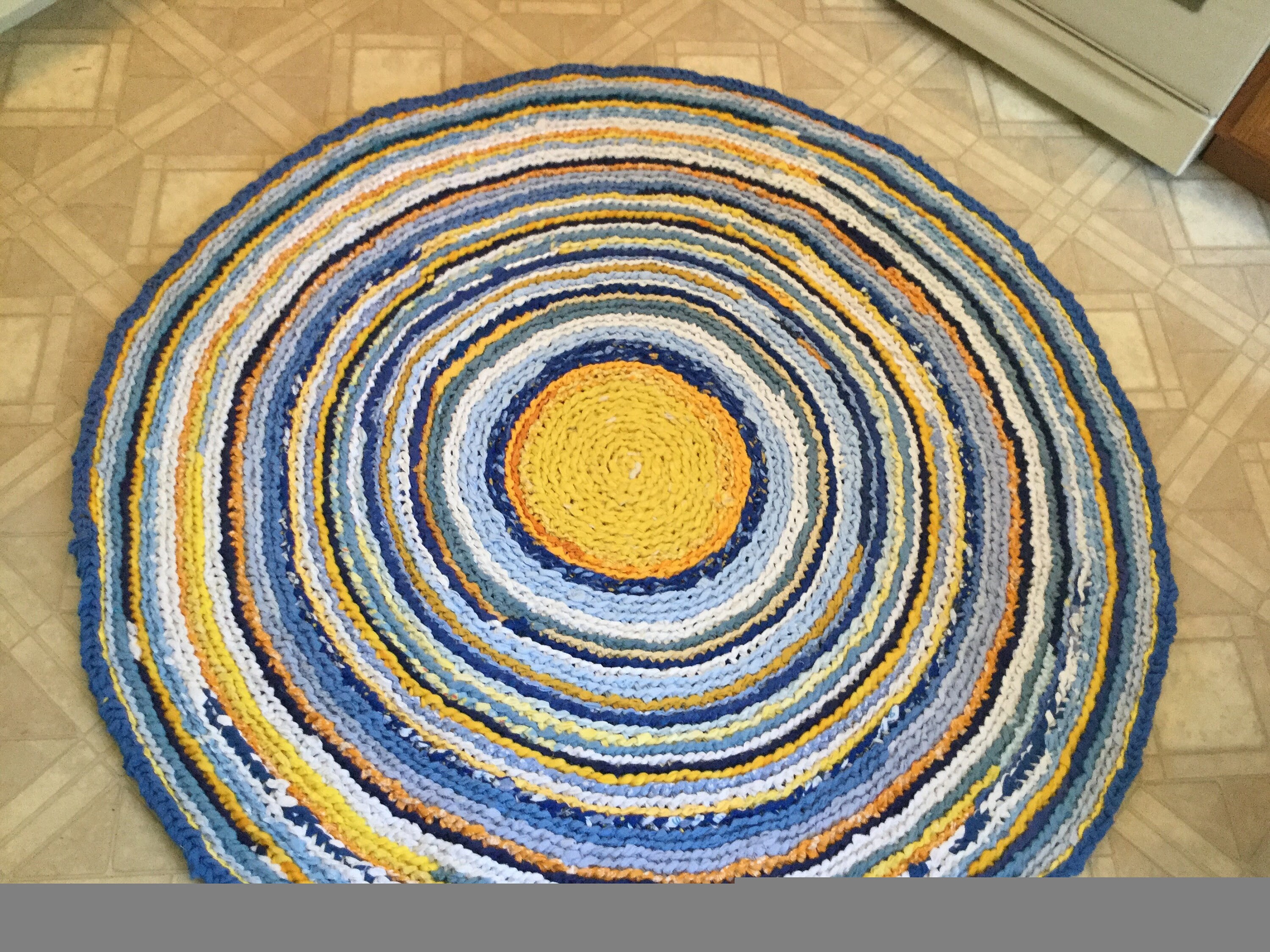 Burst of Sunshine Handmade Rag Rug Etsy