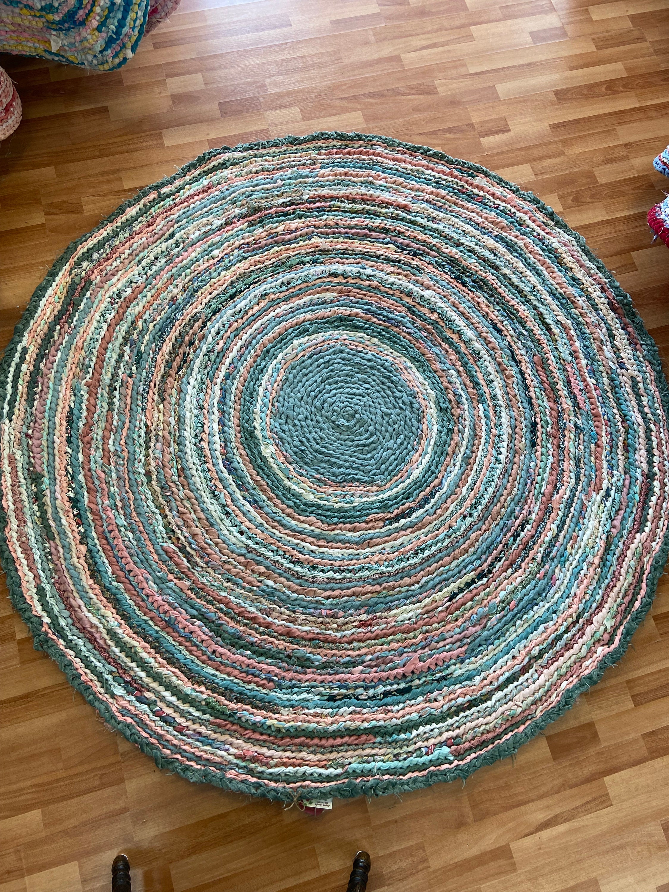 Loop Rag Rug Sea Coral Sea Handmade Rag Rug - Etsy