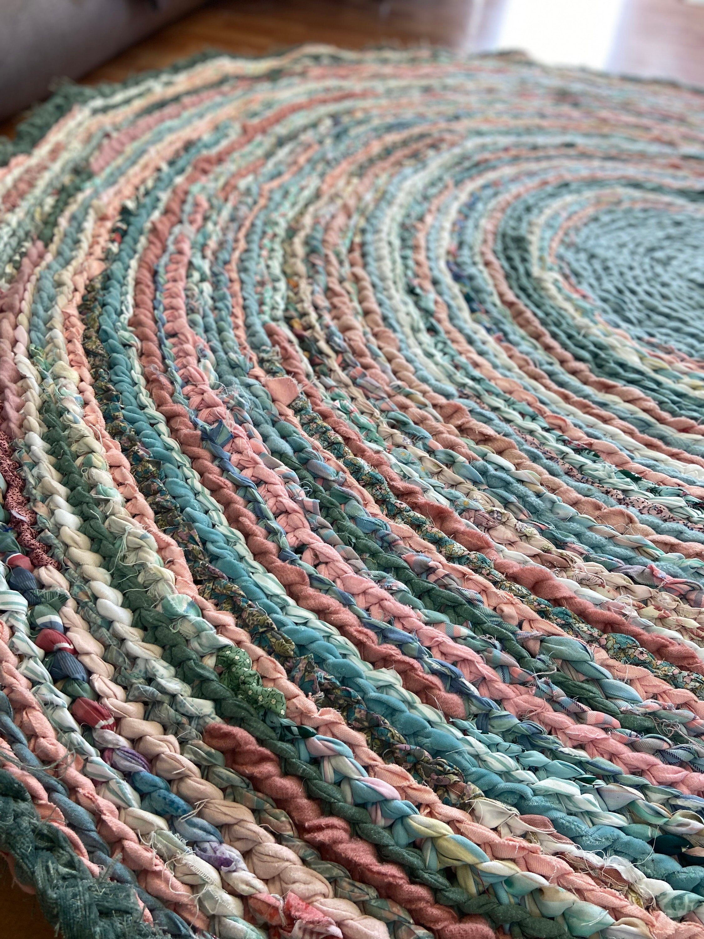 Coral Sea Handmade Rag Rug - Etsy