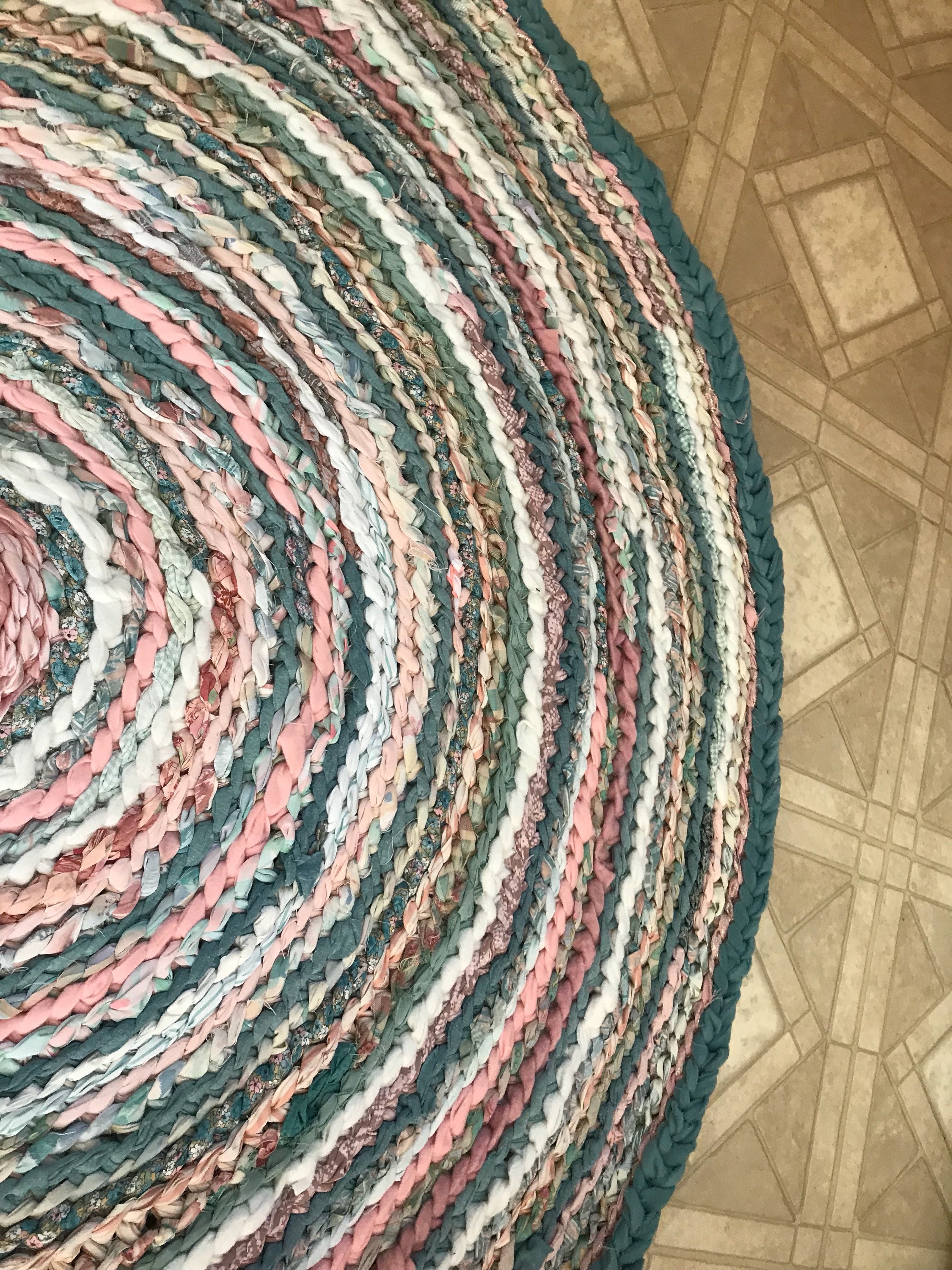 Peachy Rustic Rug PRICE DROP Peachy Beachy Blush Rag Rug - Etsy