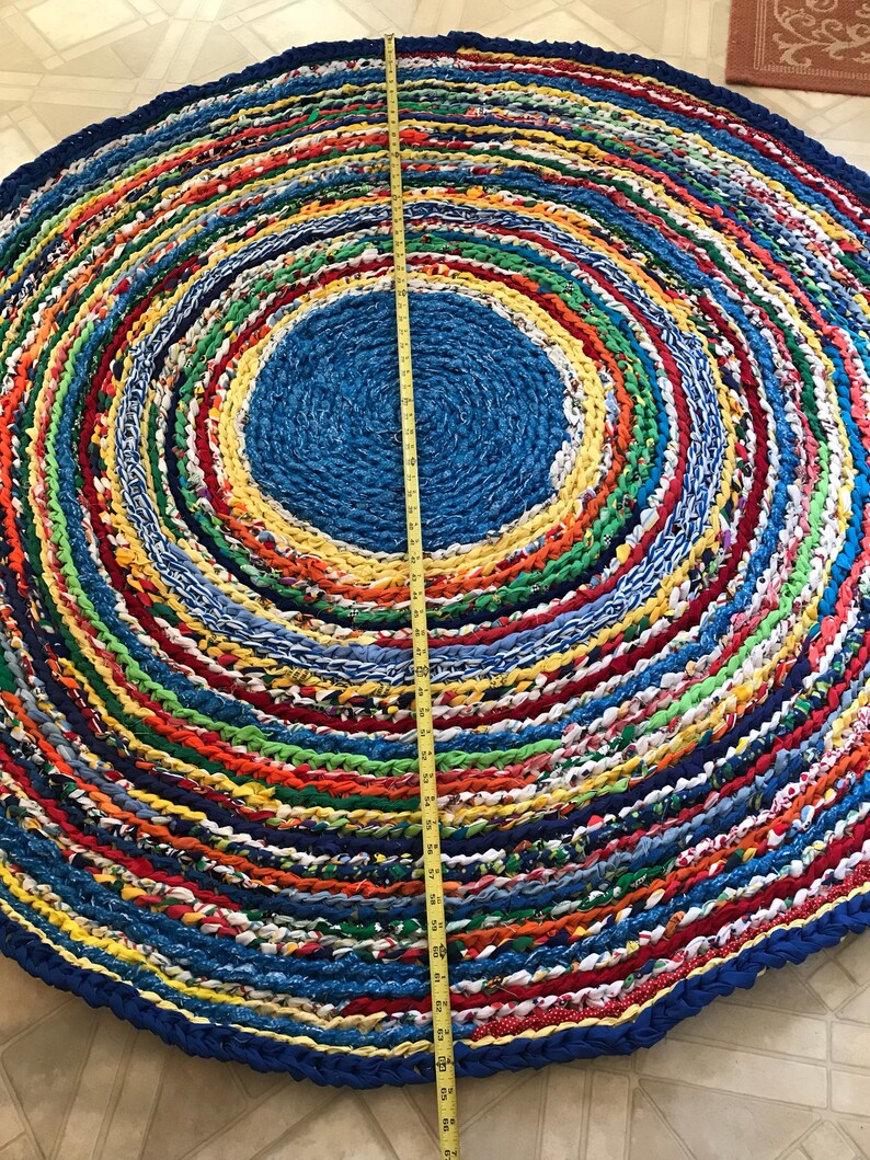 Fruit Loop Colorful Handmade Rag Rug Etsy UK