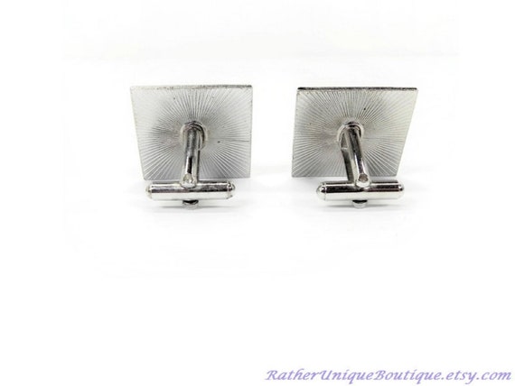 Vintage Large Square Horse Head Cuff links - image 3