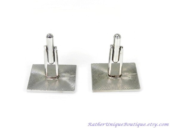 Vintage Large Square Horse Head Cuff links - image 6