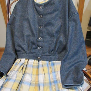 Day Dress Ladys  Bodice and Skirt   Civil War reenactment , Victorian, Living History
