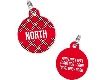 Christmas Plaid - Name Tag