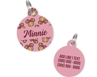 Minnie Halloween Pumpkins - Name Tag