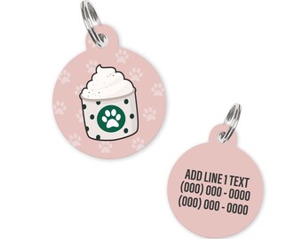 Pink Pup Cup - Name Tag