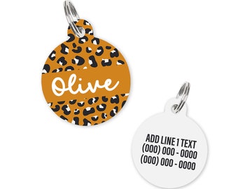 Autumn Leopard - Name Tag