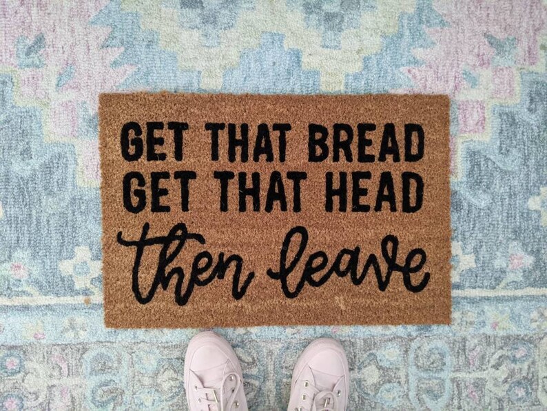 Then Leave Tik Tok Inspired Doormat Beatking Queendome Etsy