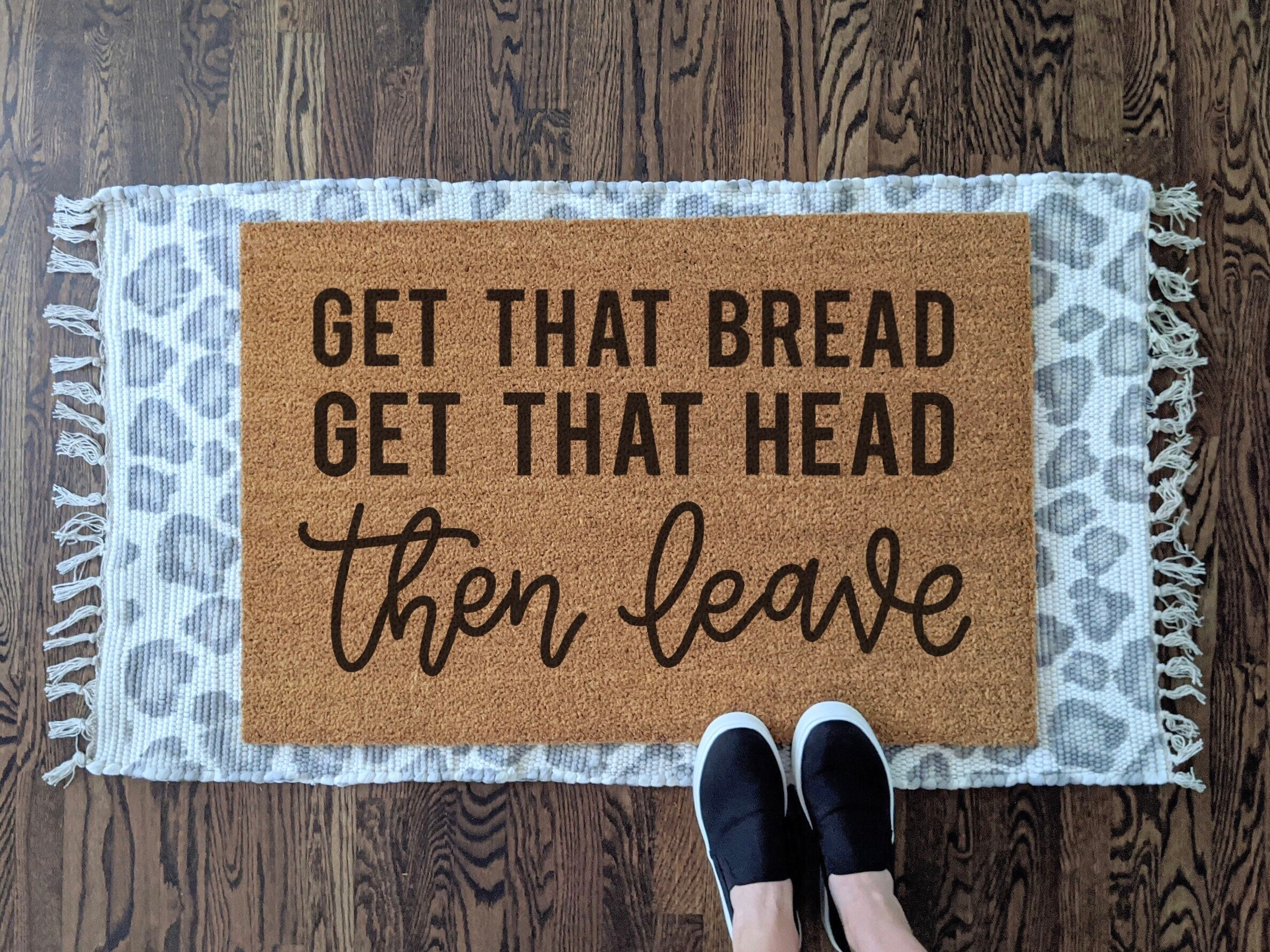 Then Leave Tik Tok Inspired Doormat Beatking Queendome Etsy