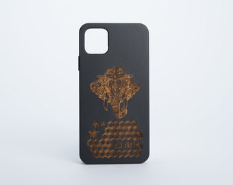 iPhone case, Bzz Bamboo Black Elephant